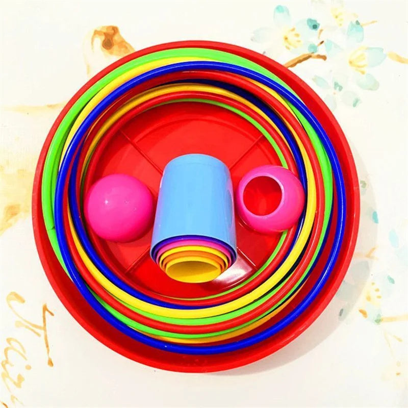 Kids Stacking Ring Toss Game – Indoor Outdoor Toy