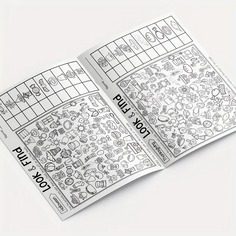 Kids Hidden Object Coloring Activity Book
