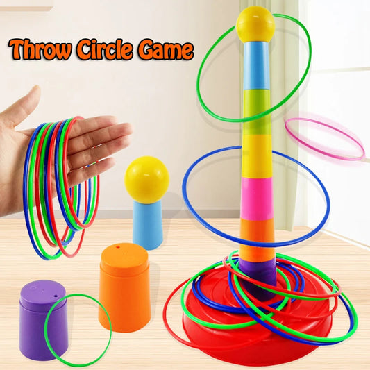 Kids Stacking Ring Toss Game – Indoor Outdoor Toy