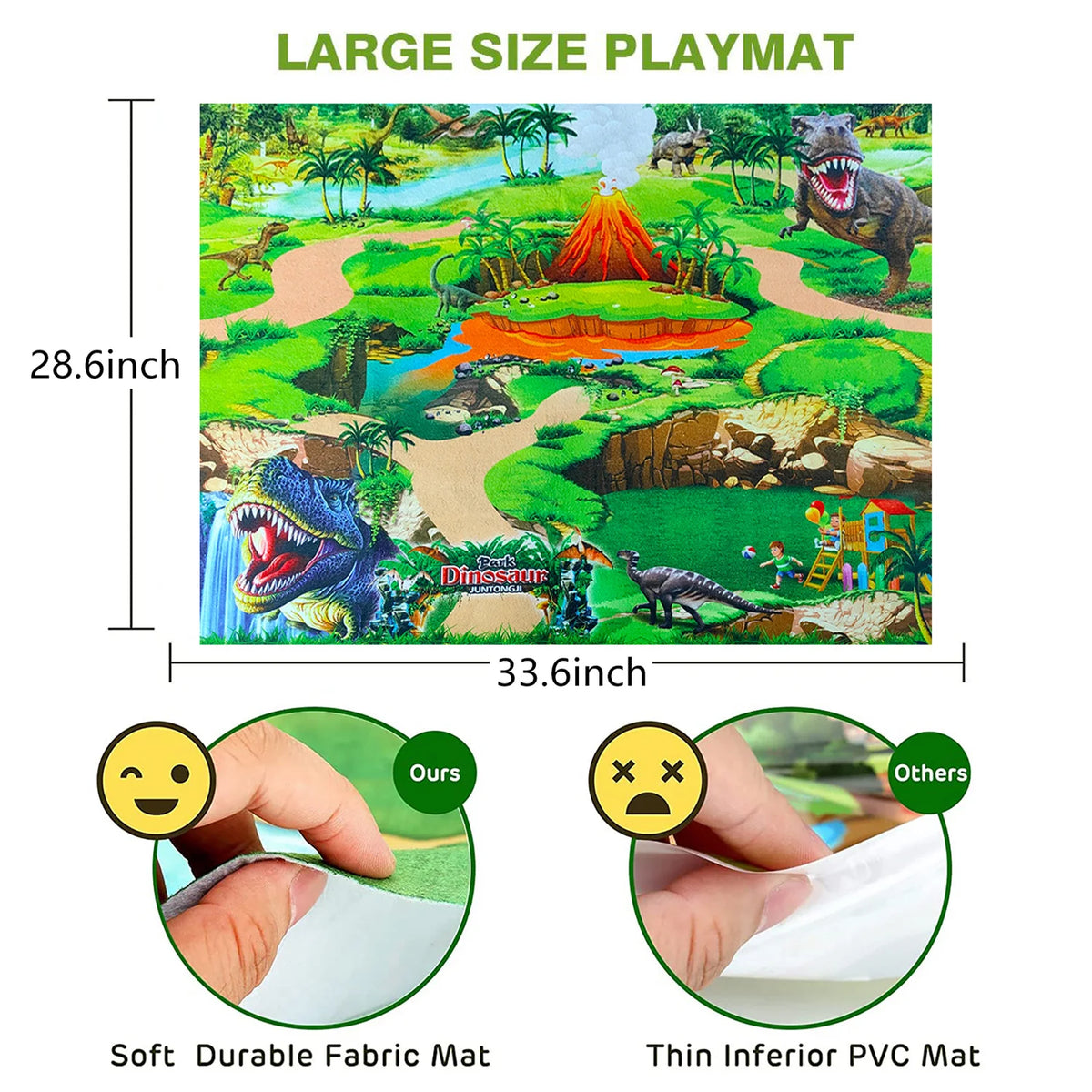 Realistic Dinosaur Figure Playset – Hand Painted PVC Models