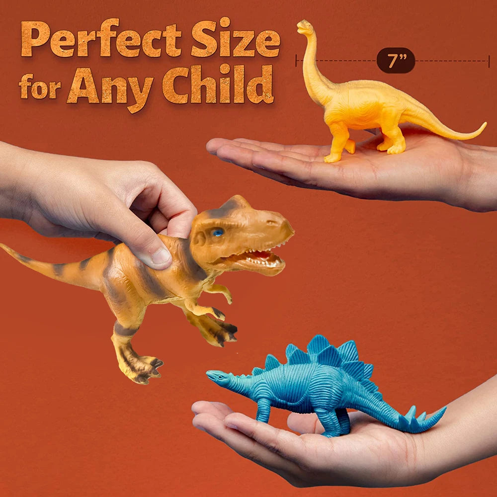 Realistic Dinosaur Figure Playset – Hand Painted PVC Models