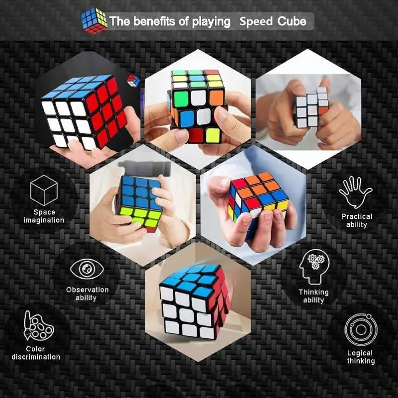 3x3 Speed Puzzle Cube – Smooth Twist Brain Teaser Toy