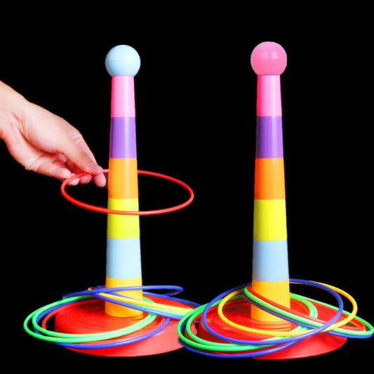 Kids Stacking Ring Toss Game – Indoor Outdoor Toy