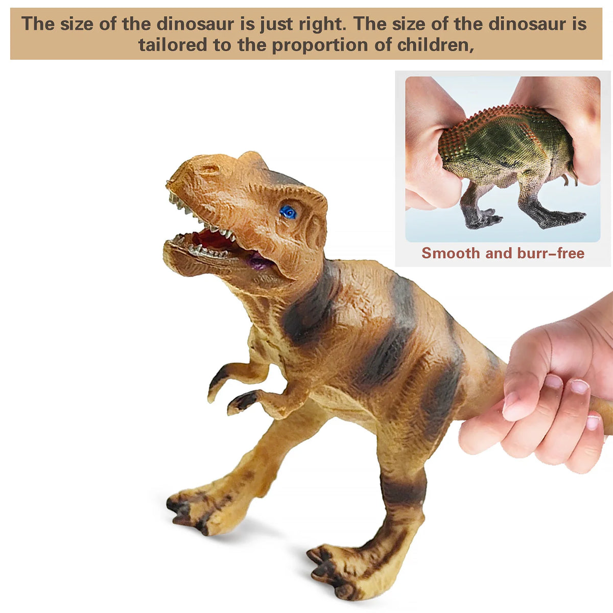 Realistic Dinosaur Figure Playset – Hand Painted PVC Models