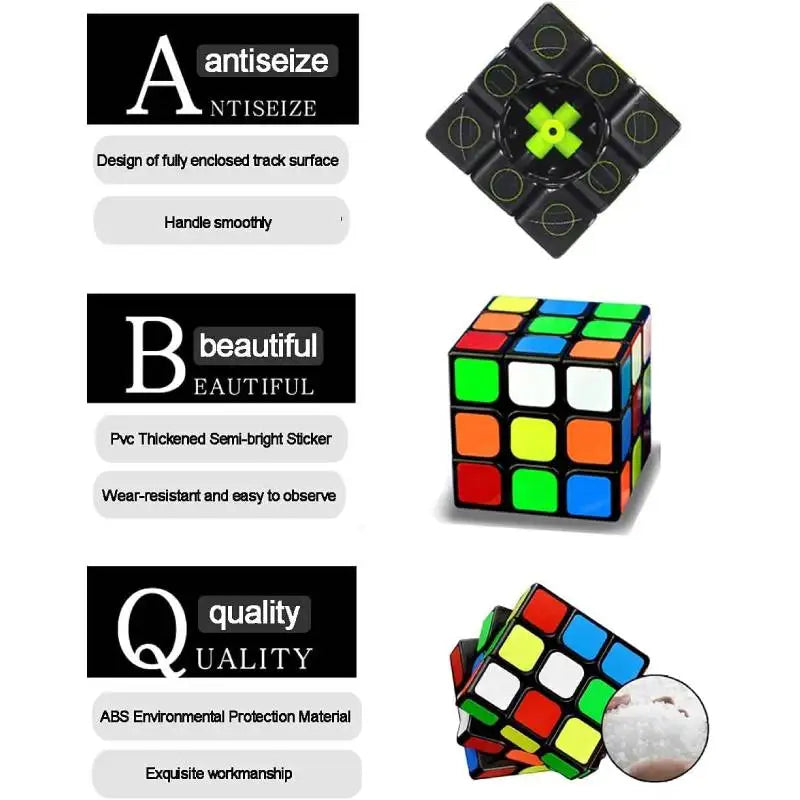 3x3 Speed Puzzle Cube – Smooth Twist Brain Teaser Toy
